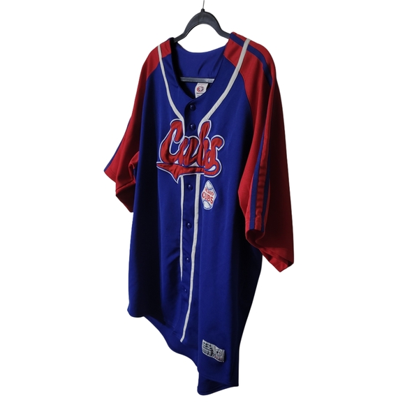 Vintage True Fan Cubs Blue and Red Men's Jersey Size 2XL - Picture 3 of 8